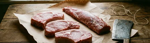 Pasture-raised pork cuts
